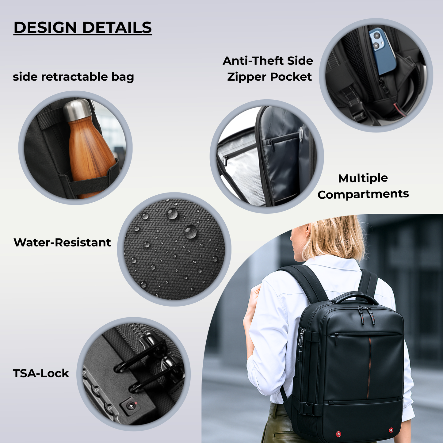 AirPro™ – Carry-On Vacuum Compression Backpack