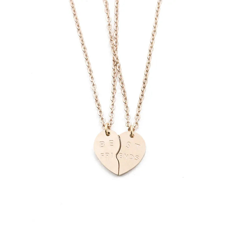 BFF Split Heart Necklaces For Women - BeHappy Store -