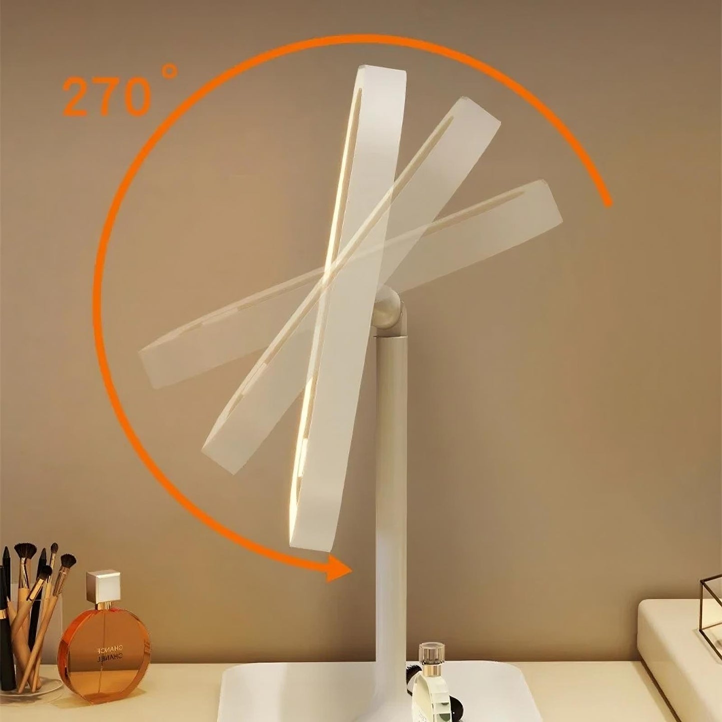 LED Vanity Makeup Mirror – Dimmable Tri-Color Lighting