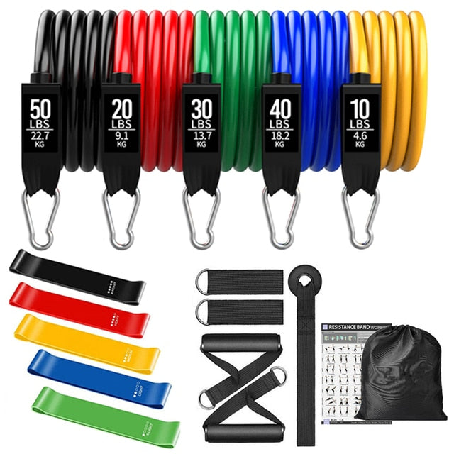 150LBS Resistance Bands Set with Handles for Working Out - BeHappy Store -