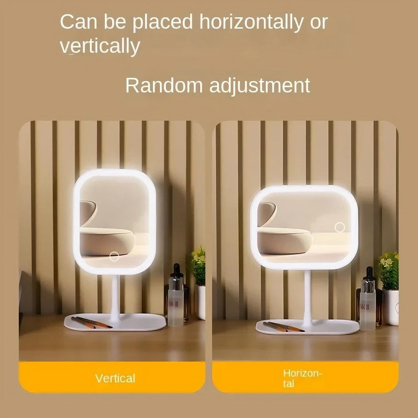 LED Vanity Makeup Mirror – Dimmable Tri-Color Lighting
