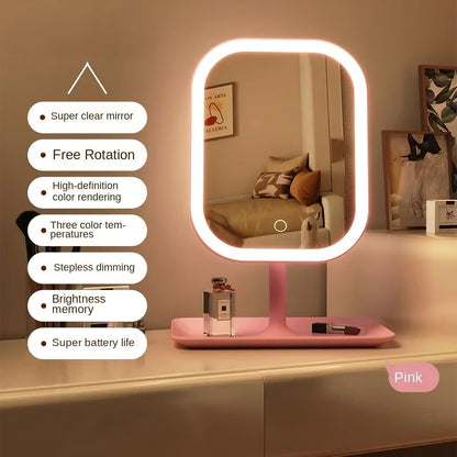 LED Vanity Makeup Mirror – Dimmable Tri-Color Lighting