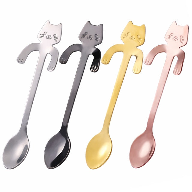 Cute Cat Coffee Spoon - BeHappy Store -