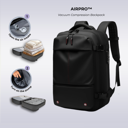 AirPro™ – Carry-On Vacuum Compression Backpack