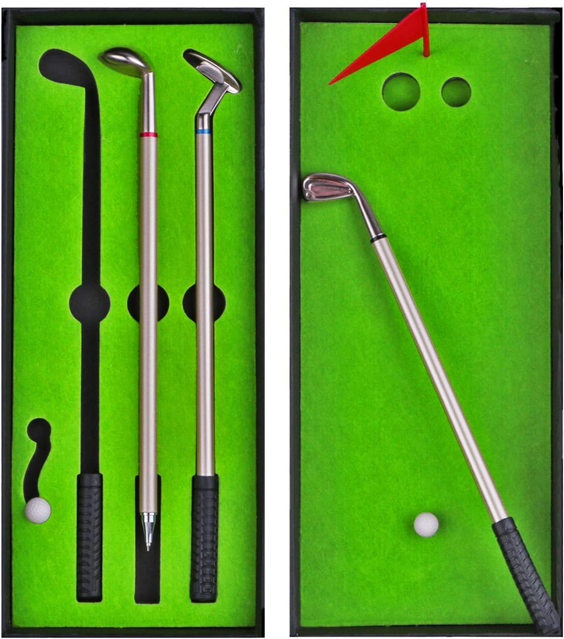 DeskGolf Pro Pen Set – Mini Golf Putter & Writing Accessory Gift