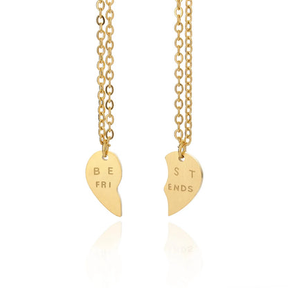BFF Split Heart Necklaces For Women - BeHappy Store -
