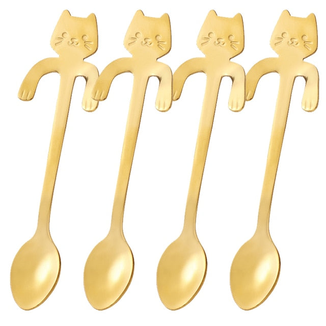 Cute Cat Coffee Spoon - BeHappy Store -