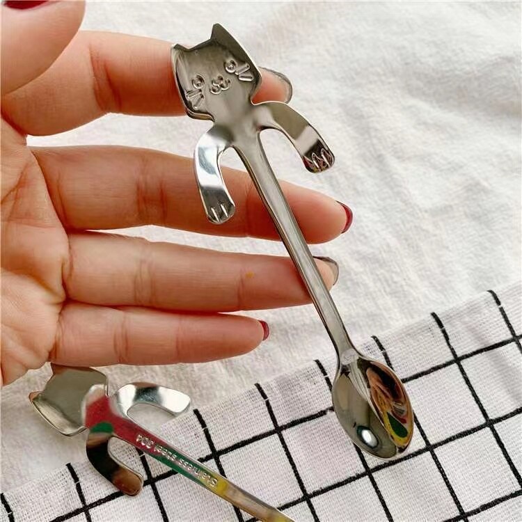 Cute Cat Coffee Spoon - BeHappy Store -