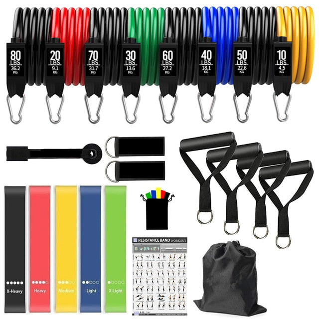 150LBS Resistance Bands Set with Handles for Working Out - BeHappy Store -